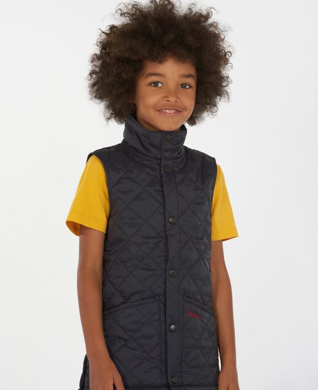 Barbour Clothing Boys Black Liddesdale Gilet 2BB2F2484