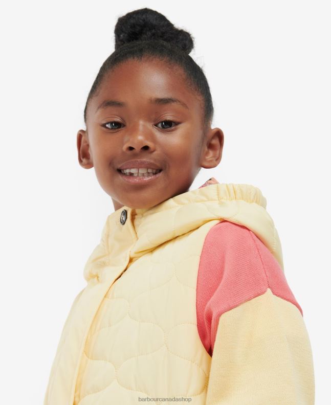 Barbour Clothing Girls Primrose/Retro Floral Nahla Longline Gilet 2BB2F2557