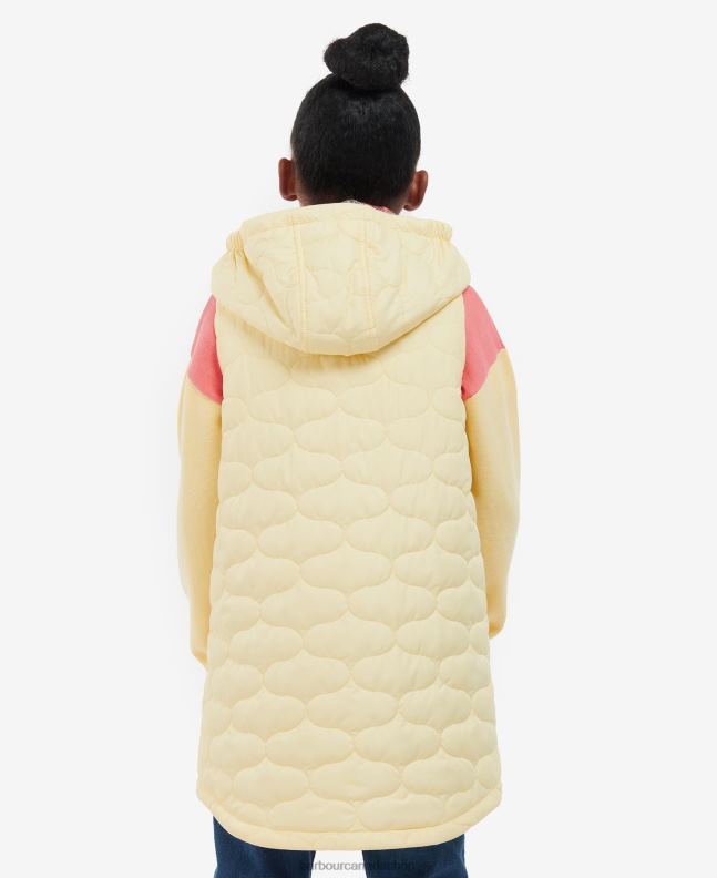 Barbour Clothing Girls Primrose/Retro Floral Nahla Longline Gilet 2BB2F2557