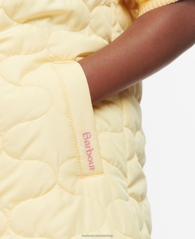 Barbour Clothing Girls Primrose/Retro Floral Nahla Longline Gilet 2BB2F2557