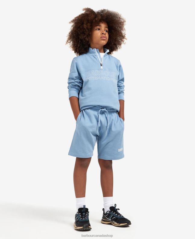 Barbour Clothing Boys Classic Black Trick Half-Zip Sweatshirt & Shorts Set 2BB2F2526