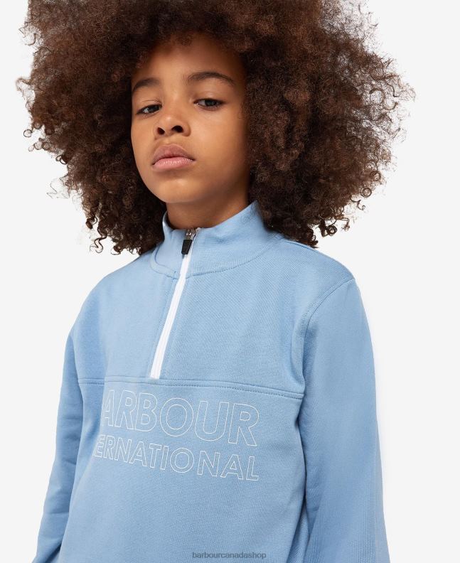 Barbour Clothing Boys Classic Black Trick Half-Zip Sweatshirt & Shorts Set 2BB2F2526