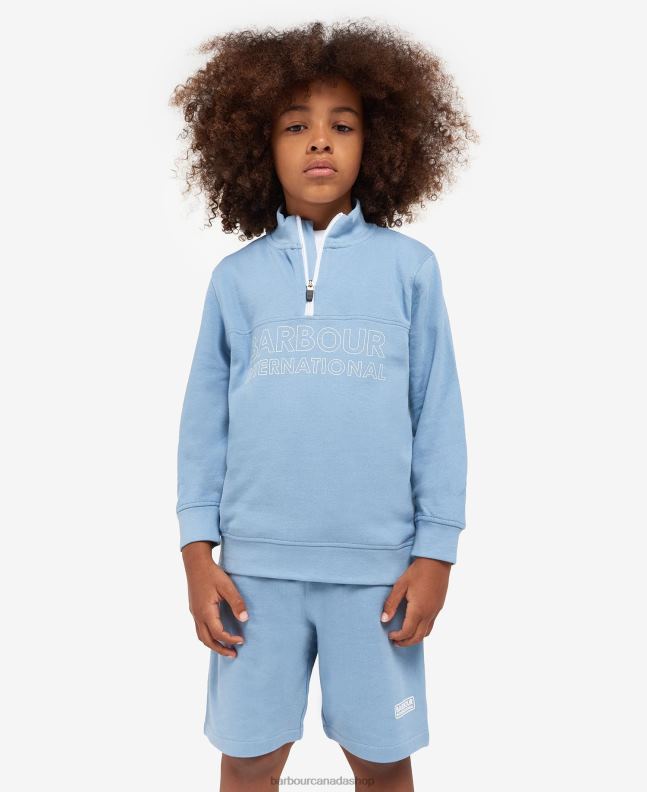 Barbour Clothing Boys Classic Black Trick Half-Zip Sweatshirt & Shorts Set 2BB2F2526