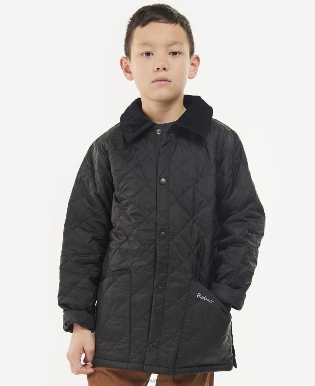 Barbour Clothing Boys Black Liddesdale Quilted Jacket 2BB2F2478