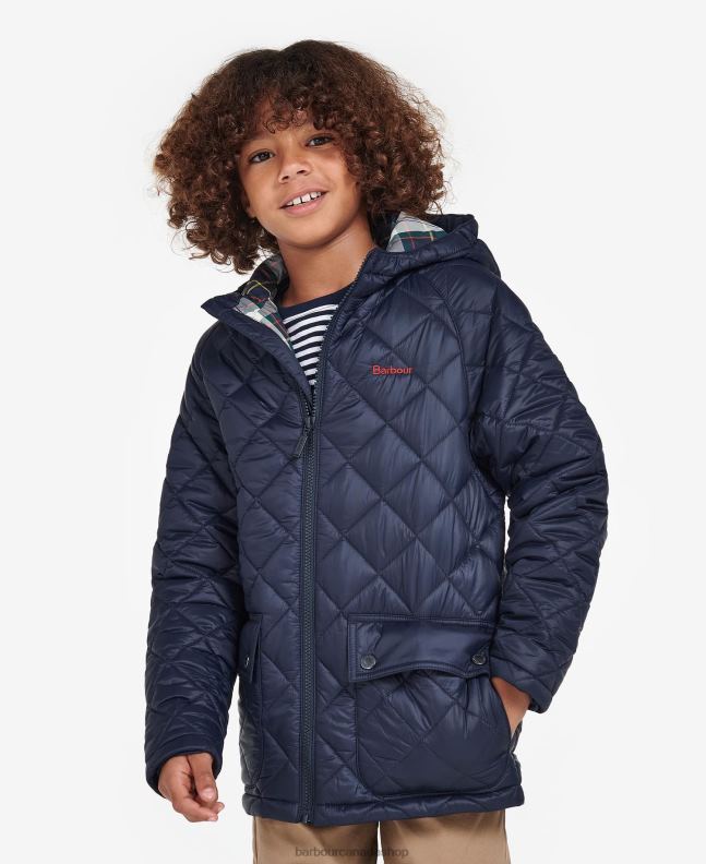 Barbour Clothing Boys Classic Navy Merton Quilted Jacket 2BB2F2474