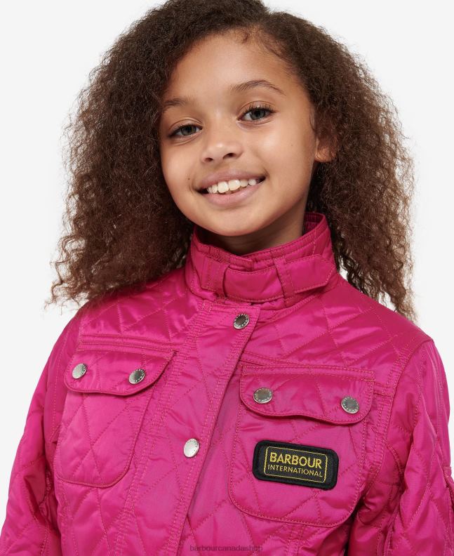 Barbour Clothing Girls Black Flyweight International Quilted Jacket 2BB2F2544