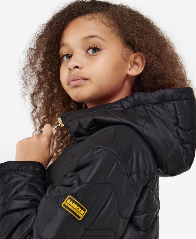 Barbour Clothing Girls Wisteria/Palmer Green Fenway Reversible Quilted Jacket 2BB2F2550