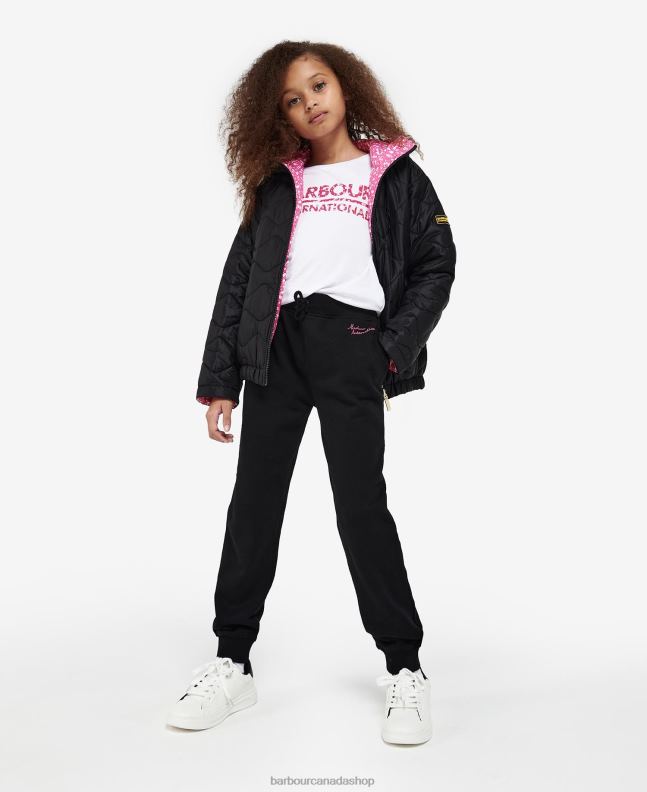 Barbour Clothing Girls Wisteria/Palmer Green Fenway Reversible Quilted Jacket 2BB2F2550