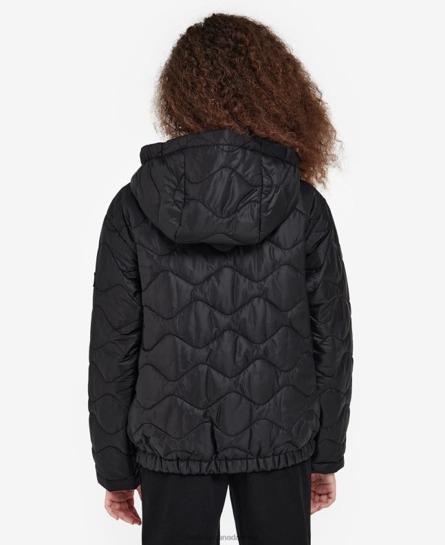 Barbour Clothing Girls Wisteria/Palmer Green Fenway Reversible Quilted Jacket 2BB2F2550