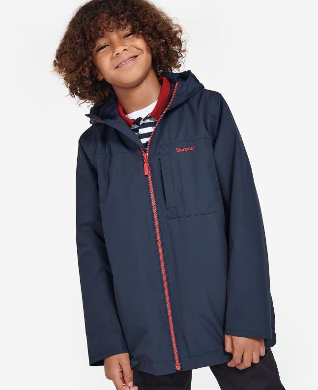 Barbour Clothing Boys Classic Navy Kenton Showerproof Jacket 2BB2F2493