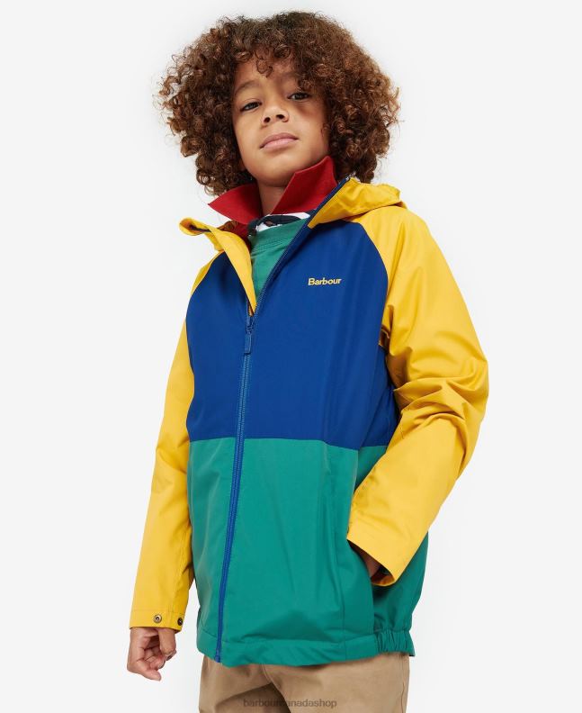 Barbour Clothing Boys Ochre Cromar Showerproof Jacket 2BB2F2499