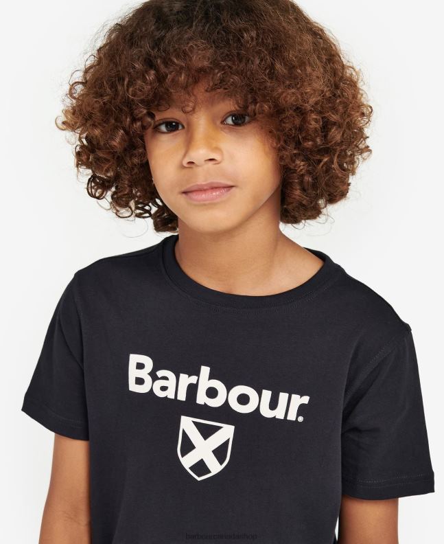 Barbour Clothing Boys Classic Navy Essential Shield T-Shirt 2BB2F2508