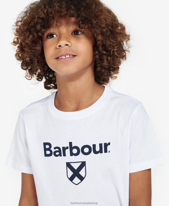 Barbour Clothing Boys Classic Navy Essential Shield T-Shirt 2BB2F2521