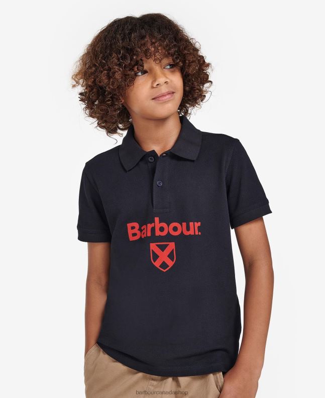 Barbour Clothing Boys Classic Navy Floyd Polo Shirt 2BB2F2520