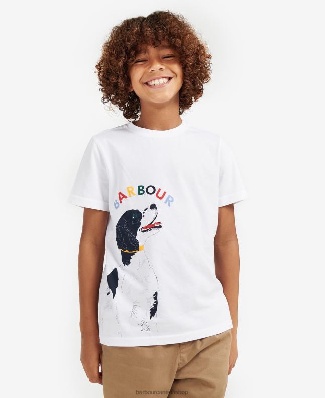 Barbour Clothing Boys Classic White Nigel T-Shirt 2BB2F2502