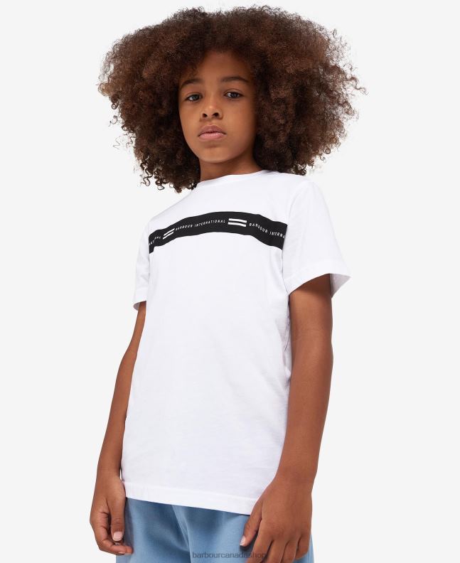 Barbour Clothing Boys Classic White Wallis T-Shirt 2BB2F2535