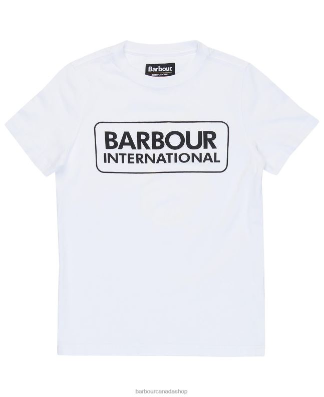 Barbour Clothing Boys Grey Marl Essential Large Logo T-Shirt 2BB2F2527