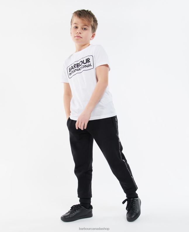 Barbour Clothing Boys Grey Marl Essential Large Logo T-Shirt 2BB2F2527