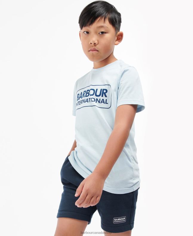 Barbour Clothing Boys Grey Marl Essential Logo T-Shirt 2BB2F2537