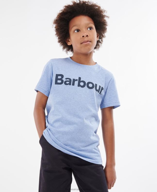 Barbour Clothing Boys Navy Essentials Logo T-Shirt 2BB2F2505