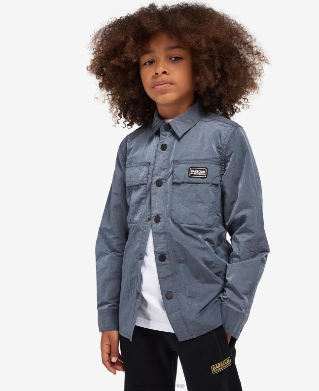 Barbour Clothing Boys Powder Blue Damon Overshirt 2BB2F2525