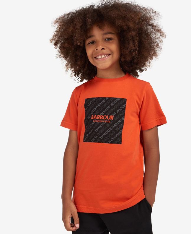 Barbour Clothing Boys Spicy Orange Sol T-Shirt 2BB2F2531