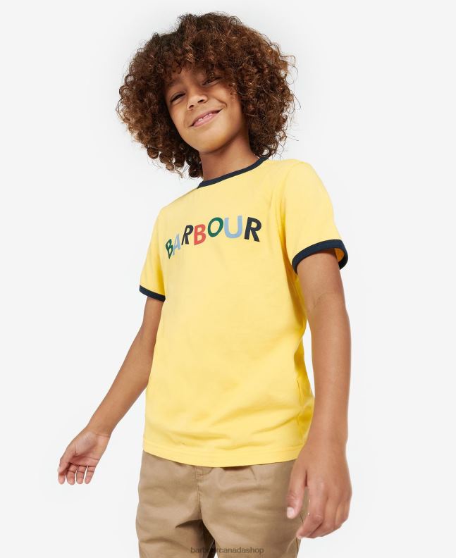 Barbour Clothing Boys Sunbleached Yellow Tam T-Shirt 2BB2F2524