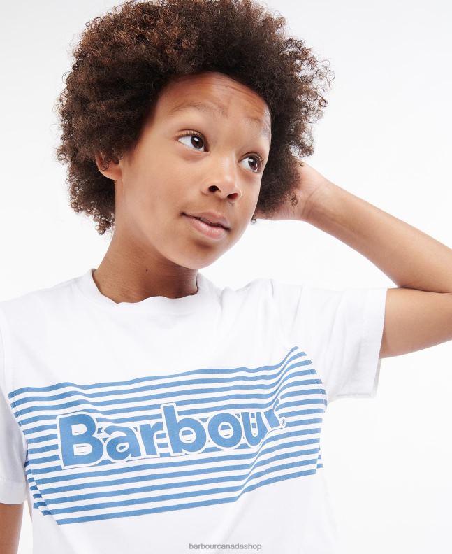 Barbour Clothing Boys White Bay T-Shirt 2BB2F2510