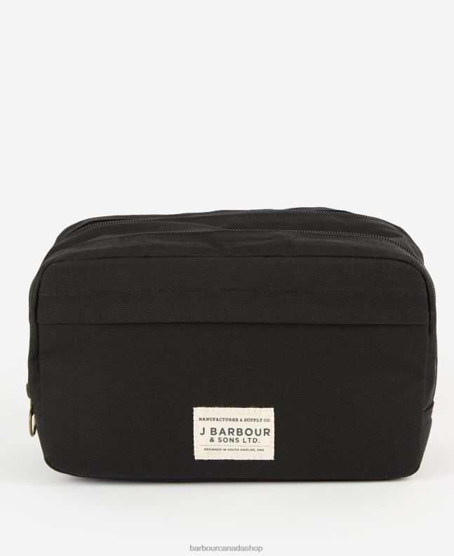 Barbour Accessories Men Black Double Zip Washbag 2BB2F2199