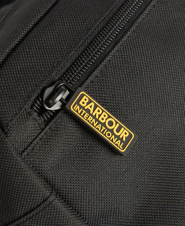 Barbour Accessories Men Classic Black Racer Crossbody Bag 2BB2F2213