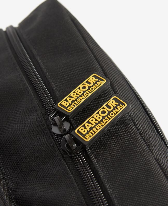 Barbour Accessories Men Classic Black Racer Crossbody Bag 2BB2F2213