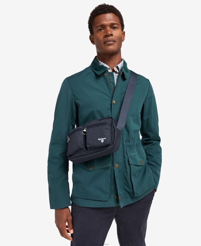 Barbour Accessories Men Classic Navy Cascade Crossbody Bag 2BB2F2201