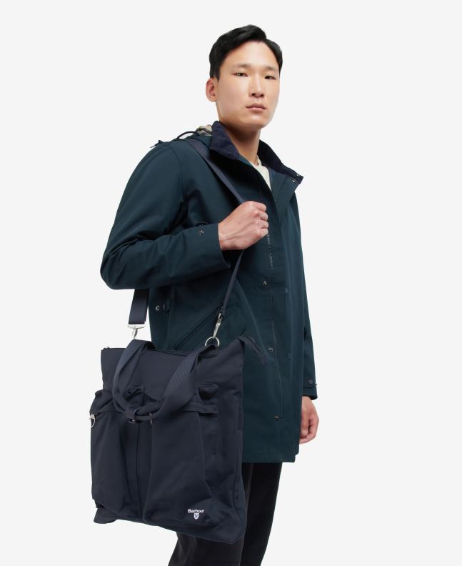 Barbour Accessories Men Classic Navy Cascade Two-Way Tote Bag 2BB2F2215