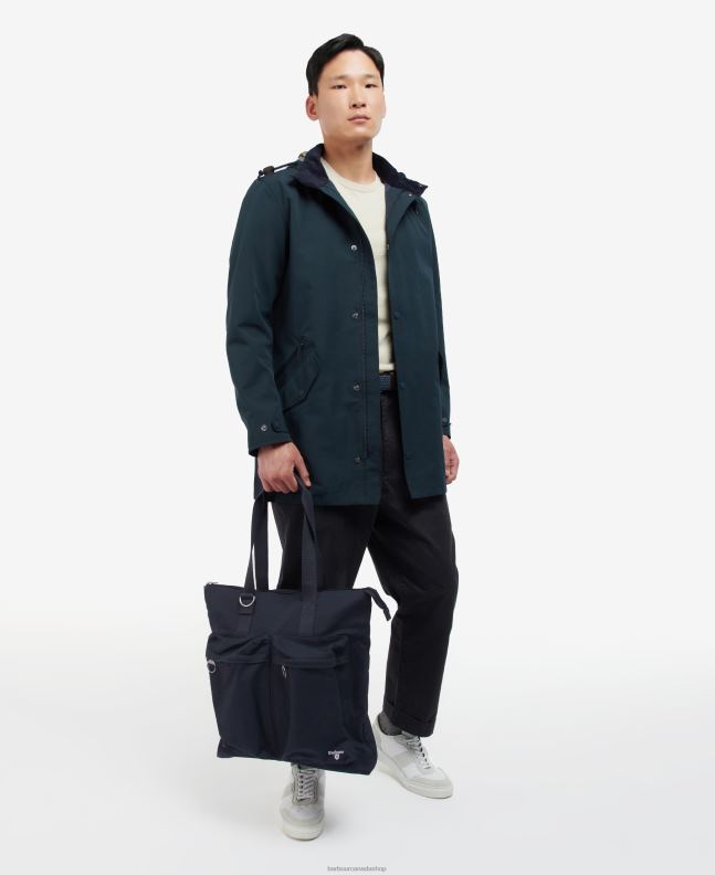 Barbour Accessories Men Classic Navy Cascade Two-Way Tote Bag 2BB2F2215