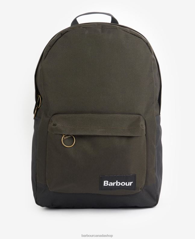 Barbour Accessories Men Navy/Olive Highfield Canvas Backpack 2BB2F2206