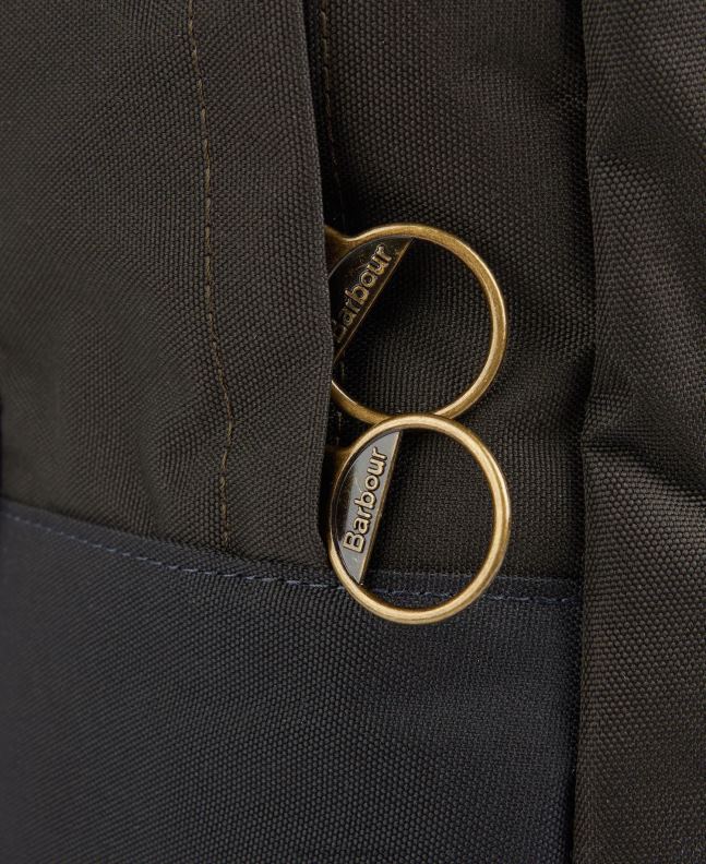 Barbour Accessories Men Navy/Olive Highfield Canvas Backpack 2BB2F2206