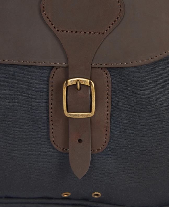 Barbour Accessories Men Navy Wax Leather Briefcase 2BB2F2184