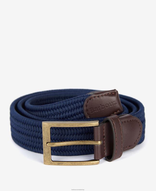 Barbour Accessories Men Classic Navy Nevis Webbing Belt 2BB2F2219