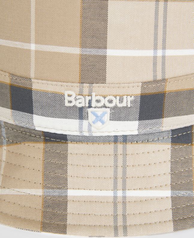 Barbour Accessories Men Amble Sand Tartan Bucket Hat 2BB2F2311