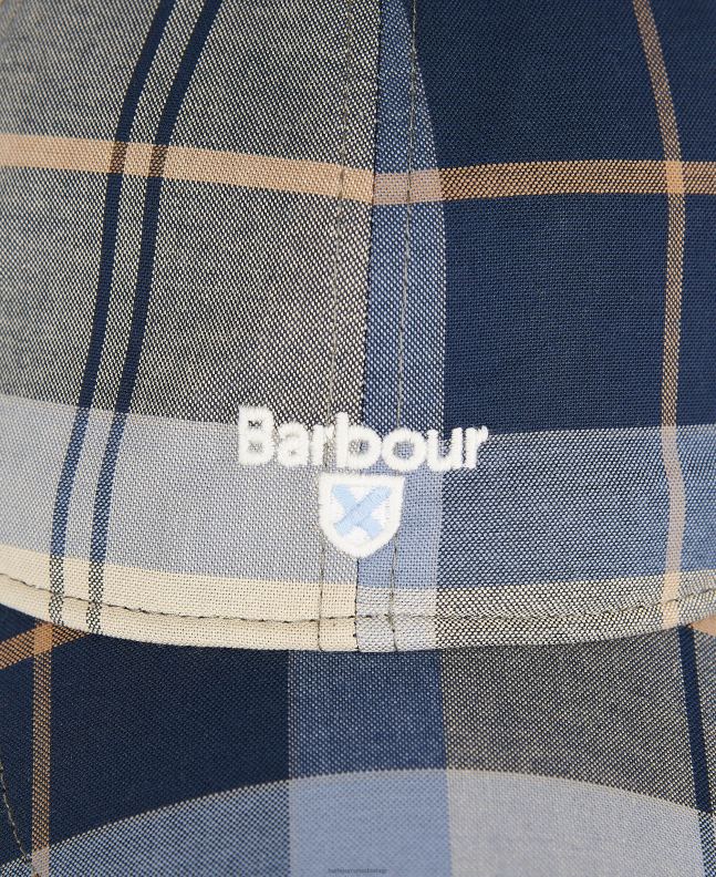 Barbour Accessories Men Kielder Blue Tartan Sports Cap 2BB2F2299