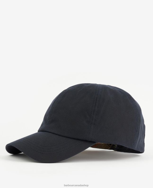 Barbour Accessories Men Navy/Cordovan Sport Cap Wax 2BB2F2238