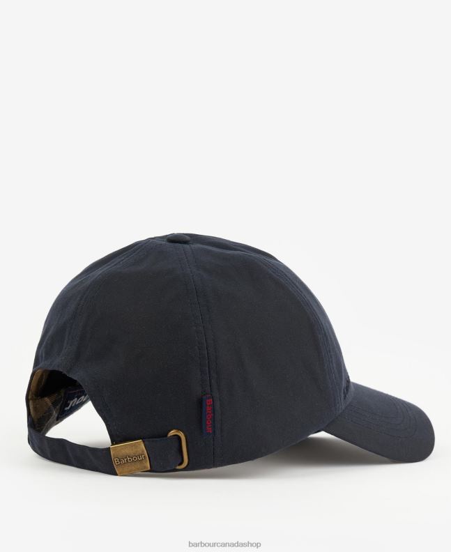 Barbour Accessories Men Navy/Cordovan Sport Cap Wax 2BB2F2238