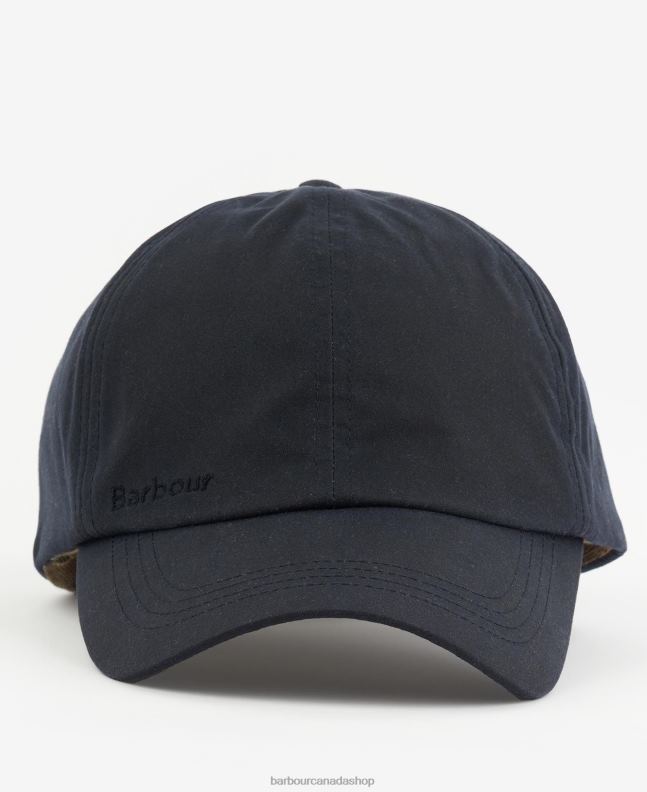 Barbour Accessories Men Navy/Cordovan Sport Cap Wax 2BB2F2238