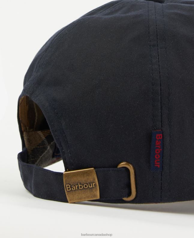 Barbour Accessories Men Navy/Cordovan Sport Cap Wax 2BB2F2238
