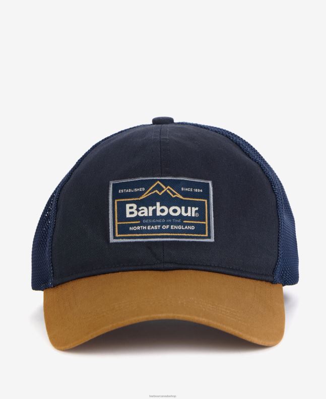 Barbour Accessories Men Navy/Russet Bankside Trucker Cap 2BB2F2269