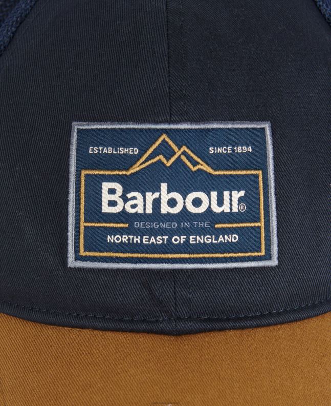 Barbour Accessories Men Navy/Russet Bankside Trucker Cap 2BB2F2269