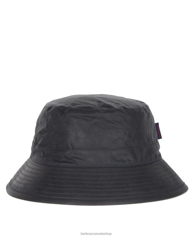 Barbour Accessories Men Navy Wax Bucket Hat 2BB2F2254