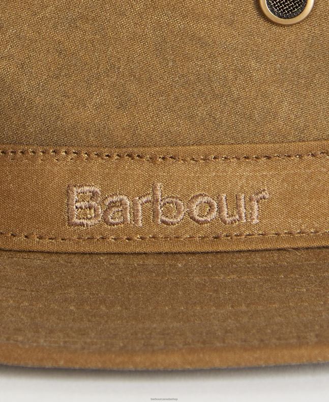 Barbour Accessories Men Olive Dawson Wax Safari Hat 2BB2F2306