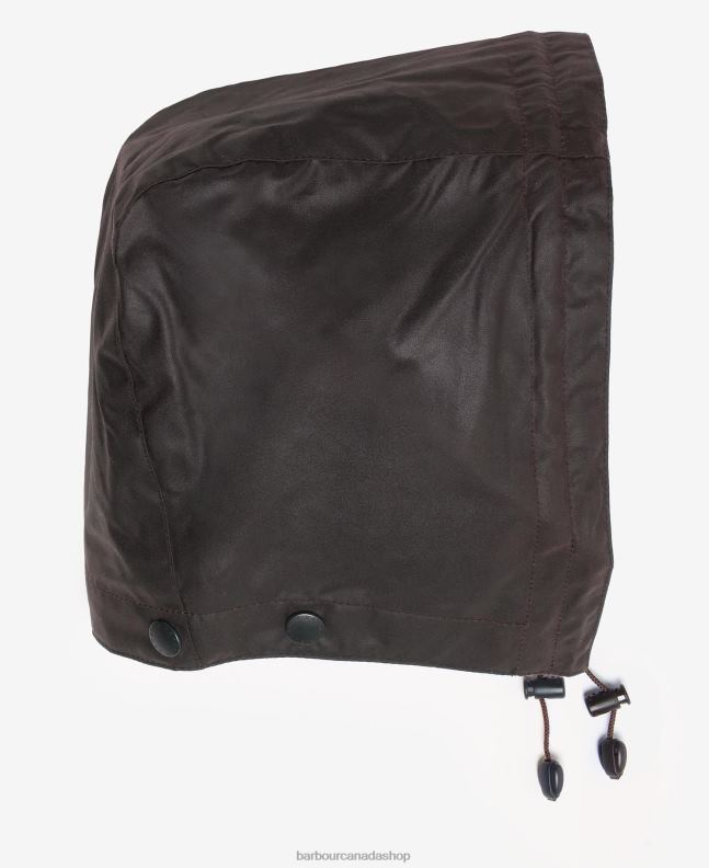 Barbour Accessories Men Black Wax Cotton Hood 2BB2F2319