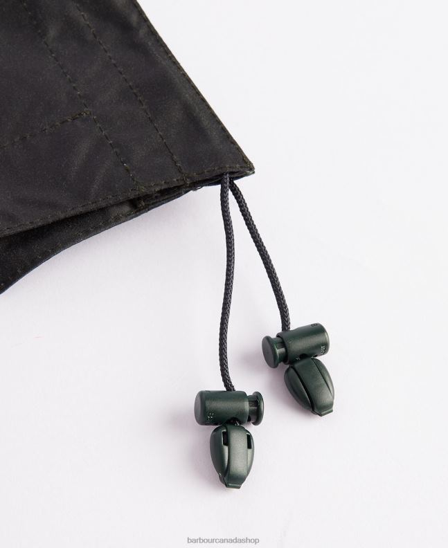 Barbour Accessories Men Black Waxed Cotton Plain Hood 2BB2F2329